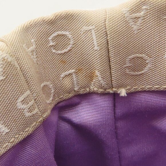 BVLGARI Logomania Handbag, Canvas x Leather, Beige/Brown, Women's, 353173 - Picture 9 of 16